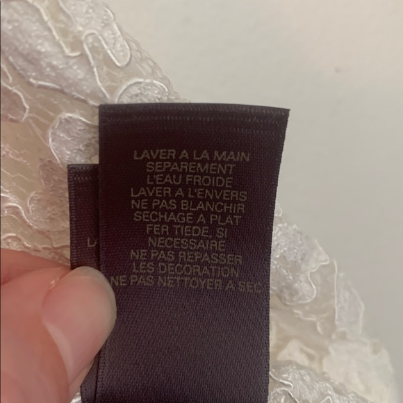 Vintage Liz Claiborne Y2K White Lace Nylon/Rayon Camisole Tank Top Size Medium - Picture 12 of 12